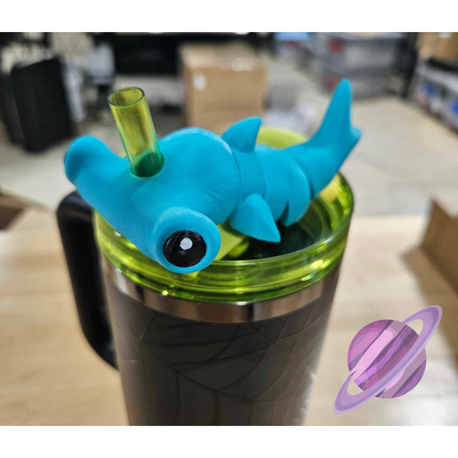 Preorder Custom Straw Buddies - Hammerhead Shark - ETA 3-4 weeks Drinkware