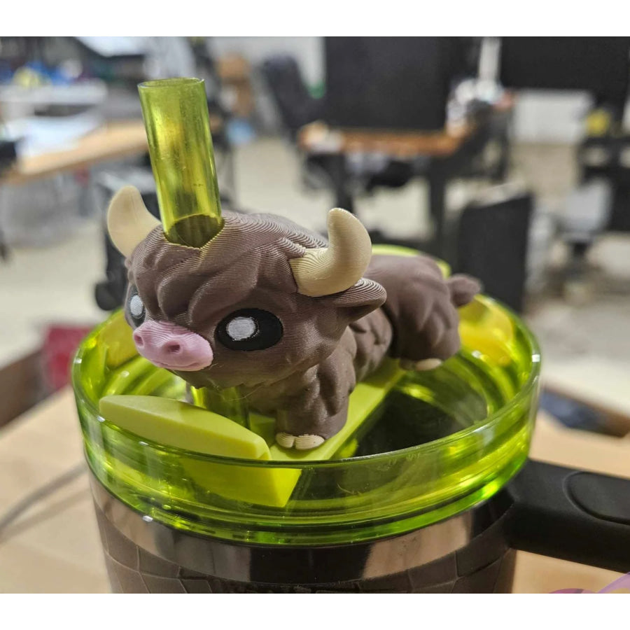 Preorder Custom Straw Buddies - Highland Cow - ETA 3-4 weeks Drinkware