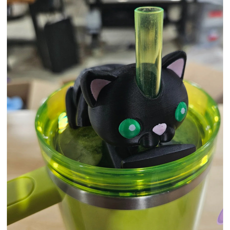 Preorder Custom Straw Buddies - Kitty Cat - ETA 3-4 weeks Drinkware