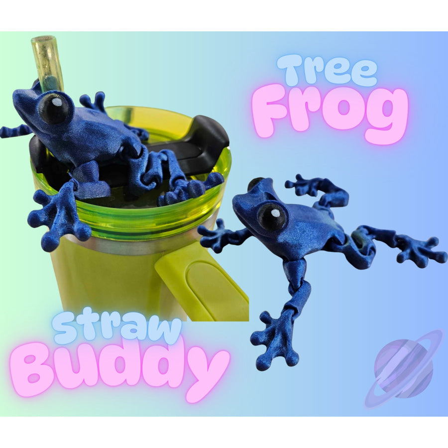 Preorder Custom Straw Buddies - Tree Frog - ETA 3-4 weeks Drinkware