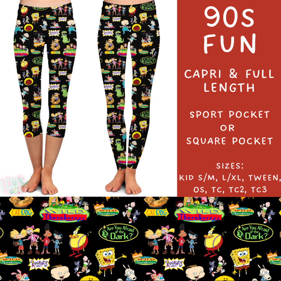 Preorder Custom Styles - 90s Fun - Closes 3 Mar - ETA late May 2025 Leggings