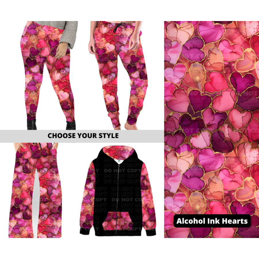 PREORDER Custom Styles - Alcohol Ink Hearts - Closes 28 Nov - ETA late Feb 2025 Leggings