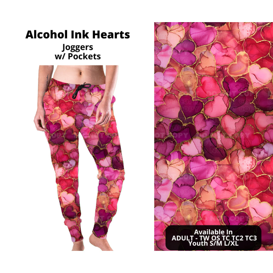 PREORDER Custom Styles - Alcohol Ink Hearts - Closes 28 Nov - ETA late Feb 2025 Leggings