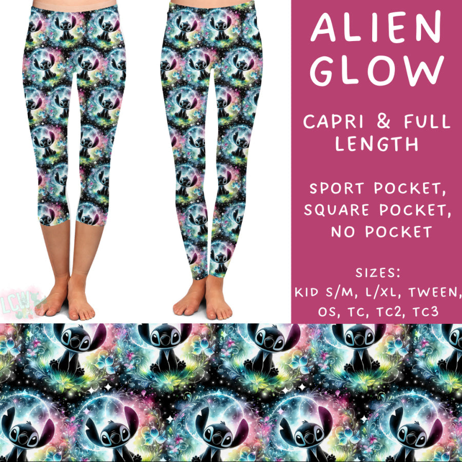 Preorder Custom Styles - Alien Glow - Closes 27 Jan - ETA late Apr 2025 Leggings