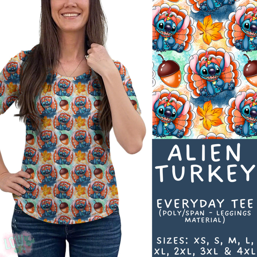 Preorder Custom Styles Alien Turkey Closes 29 Aug ETA late Nov 2025 Leggings
