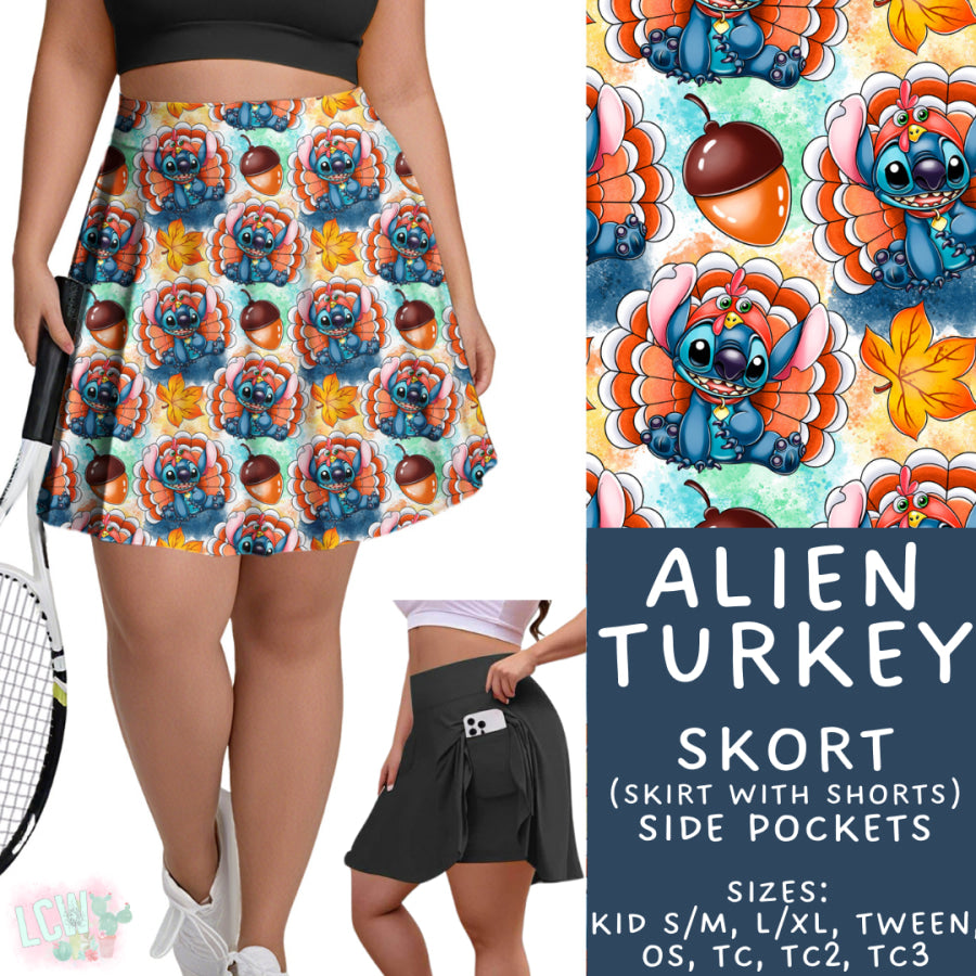 Preorder Custom Styles Alien Turkey Closes 29 Aug ETA late Nov 2025 Leggings