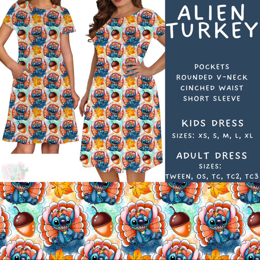 Preorder Custom Styles Alien Turkey Closes 29 Aug ETA late Nov 2025 Leggings
