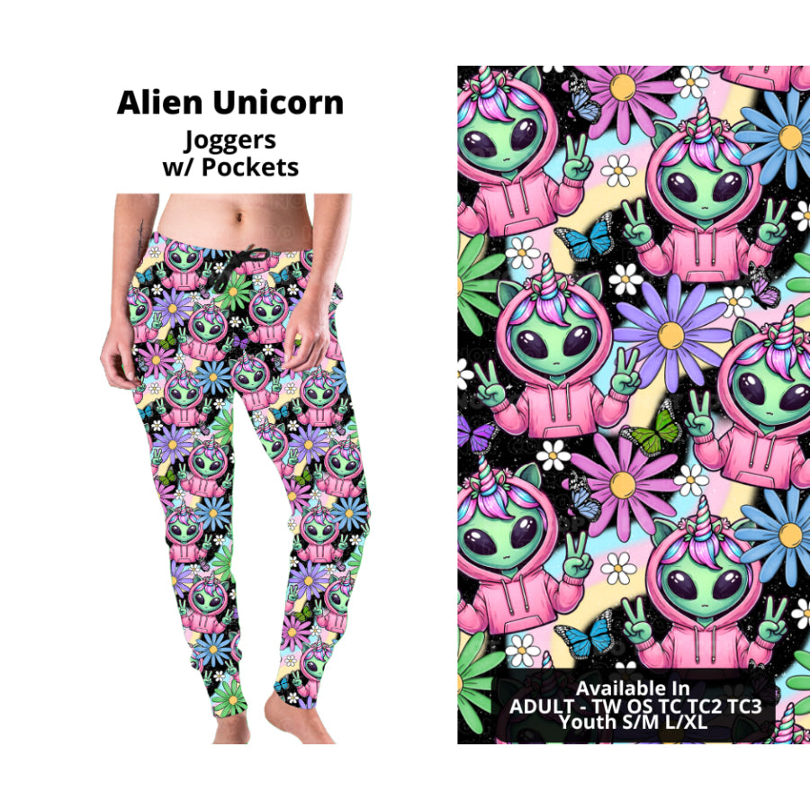 PREORDER Custom Styles - Alien Unicorn - Closes 21 Nov - ETA late Feb 2025 Leggings