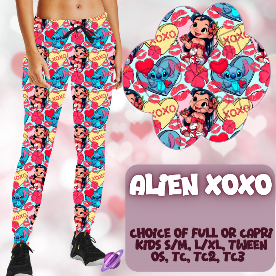 PREORDER Custom Styles - Alien XOXO - Closes 2 Dec - ETA mid Feb 2025 Leggings