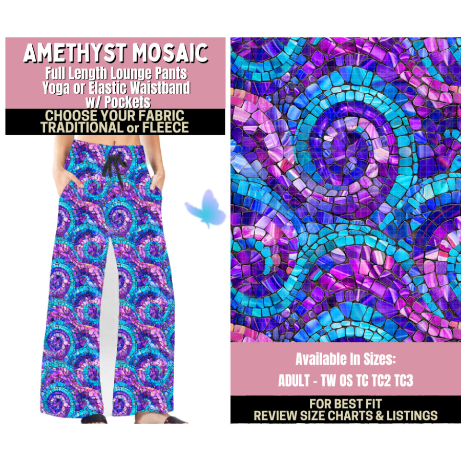 Preorder Custom Styles - Amethyst Mosaic - Closes 25 Sep - ETA late Jan 2026 Leggings