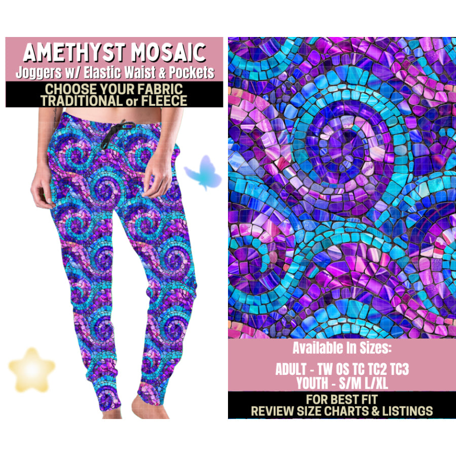 Preorder Custom Styles - Amethyst Mosaic - Closes 25 Sep - ETA late Jan 2026 Leggings