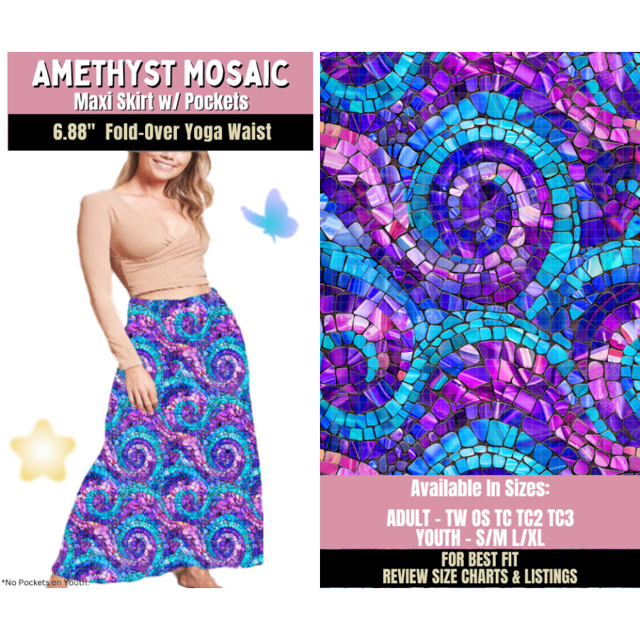 Preorder Custom Styles - Amethyst Mosaic - Closes 25 Sep - ETA late Jan 2026 Leggings