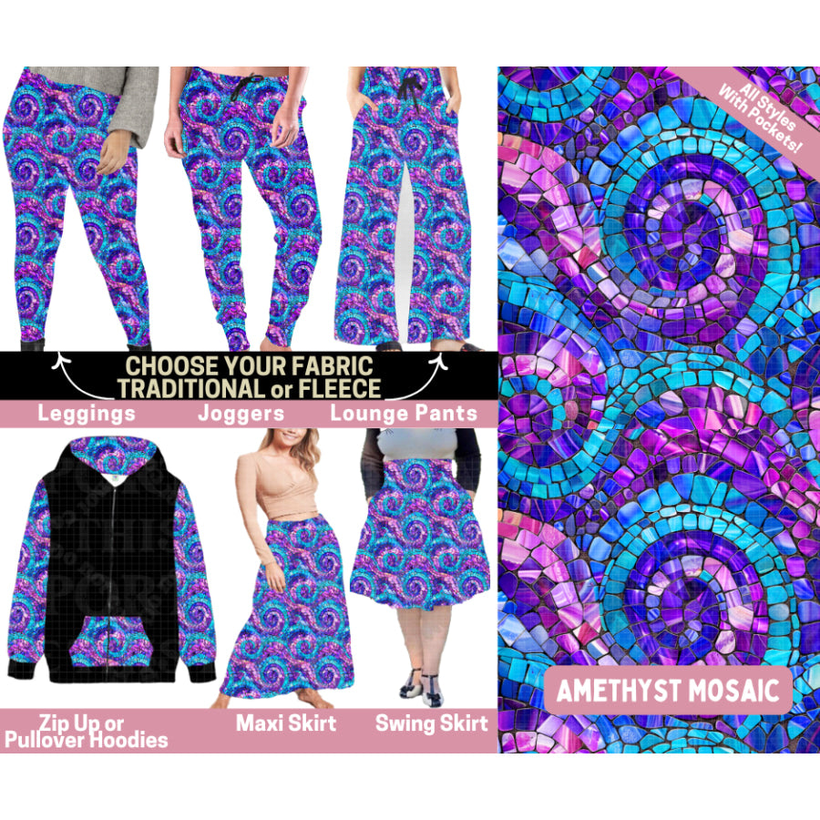 Preorder Custom Styles - Amethyst Mosaic - Closes 25 Sep - ETA late Jan 2026 Leggings