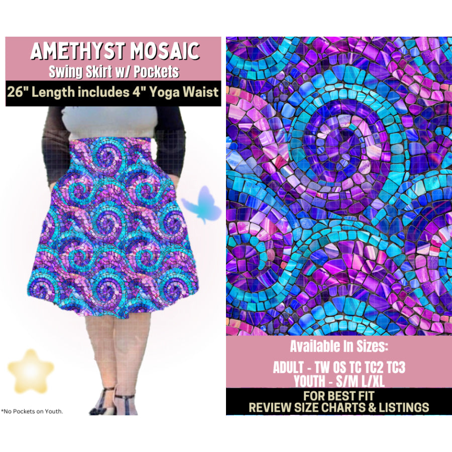 Preorder Custom Styles - Amethyst Mosaic - Closes 25 Sep - ETA late Jan 2026 Leggings