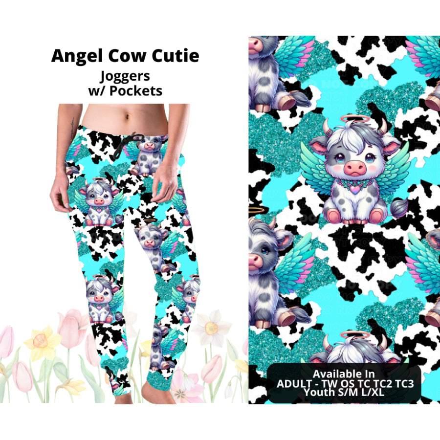 Preorder Custom Styles - Angel Cow Cutie - Closes 17 Mar - ETA late Jun 2025 Leggings