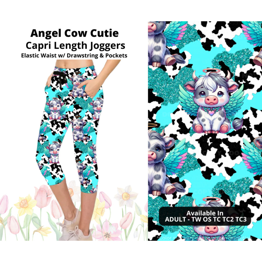 Preorder Custom Styles - Angel Cow Cutie - Closes 17 Mar - ETA late Jun 2025 Leggings