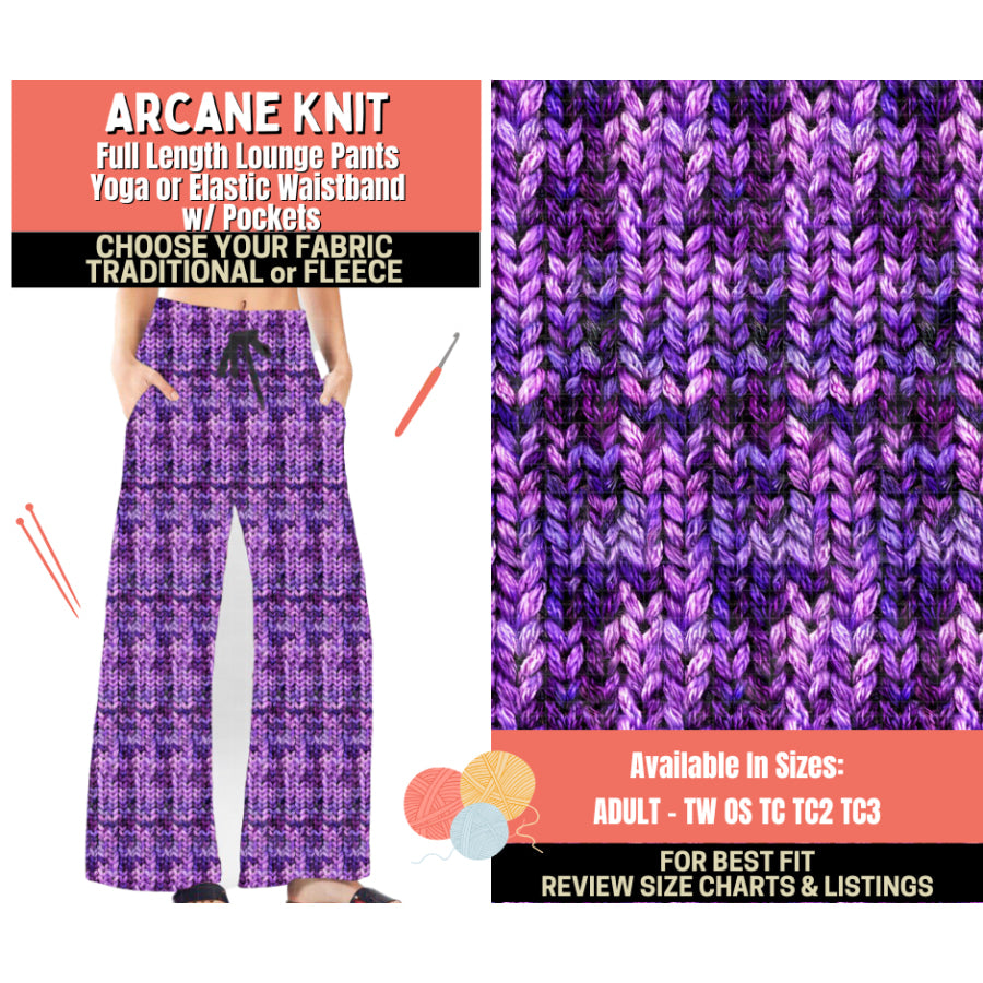 Preorder Custom Styles - Arcane Knit - Closes 1 Oct - ETA Early Feb 2026 Leggings