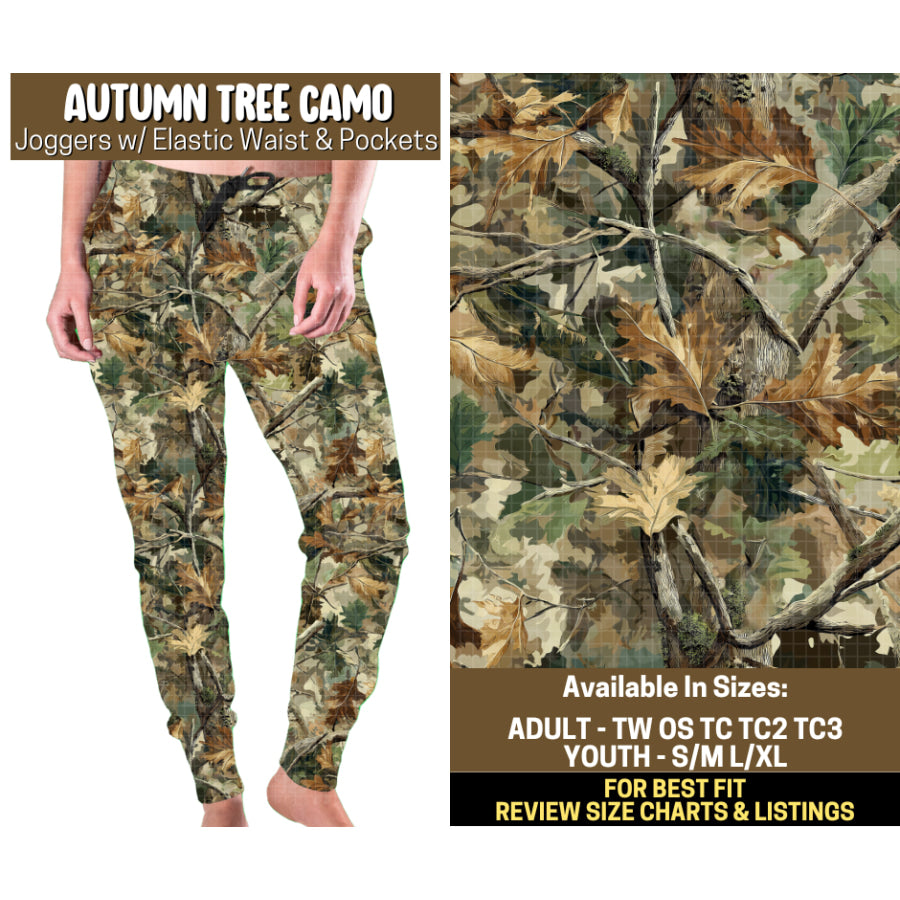 Preorder Custom Styles Autumn Tree Camo Closes 12 Sep ETA mid Jan 2026 Leggings