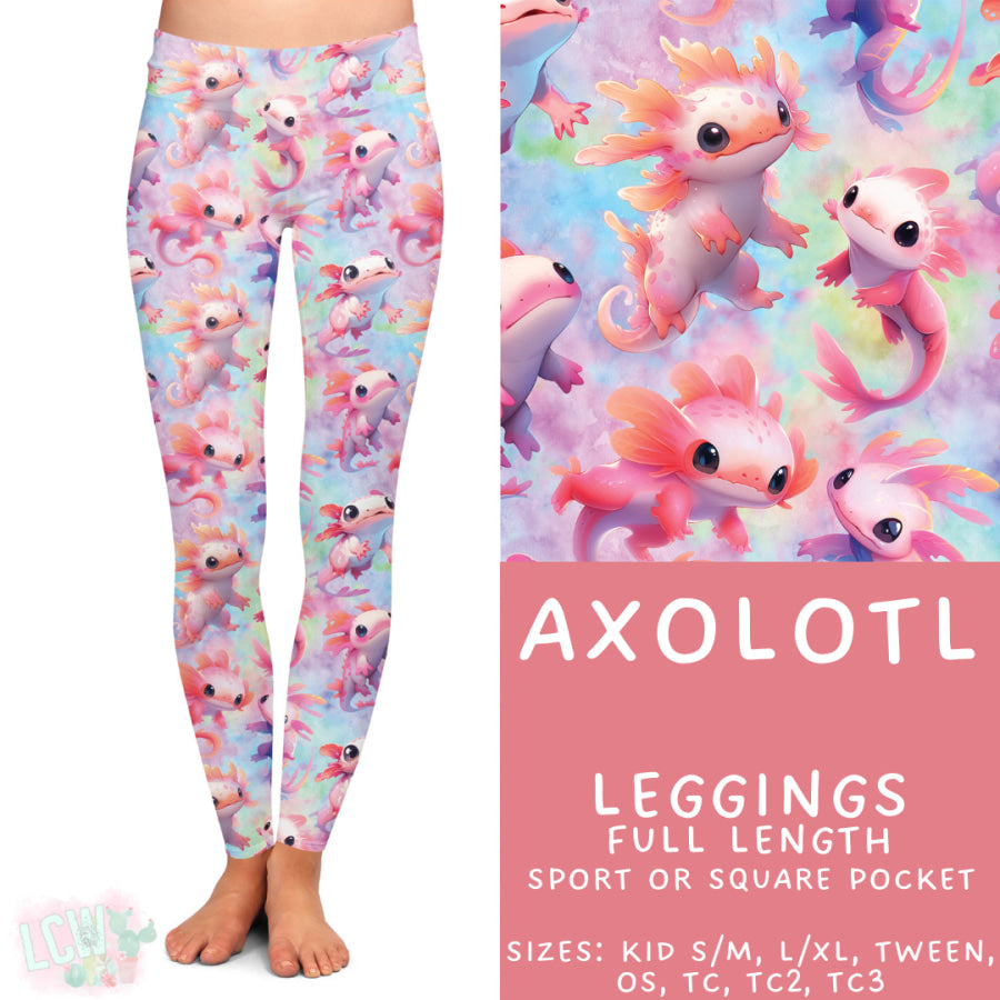 Preorder Custom Styles Axolotl Closes 11 Sep ETA late Nov 2025 Leggings