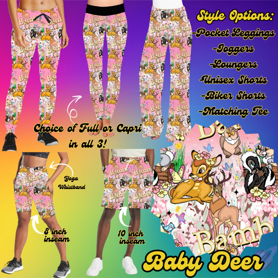 PREORDER Custom Styles - Baby Deer - Closes 19 Feb - ETA late May 2025 Leggings