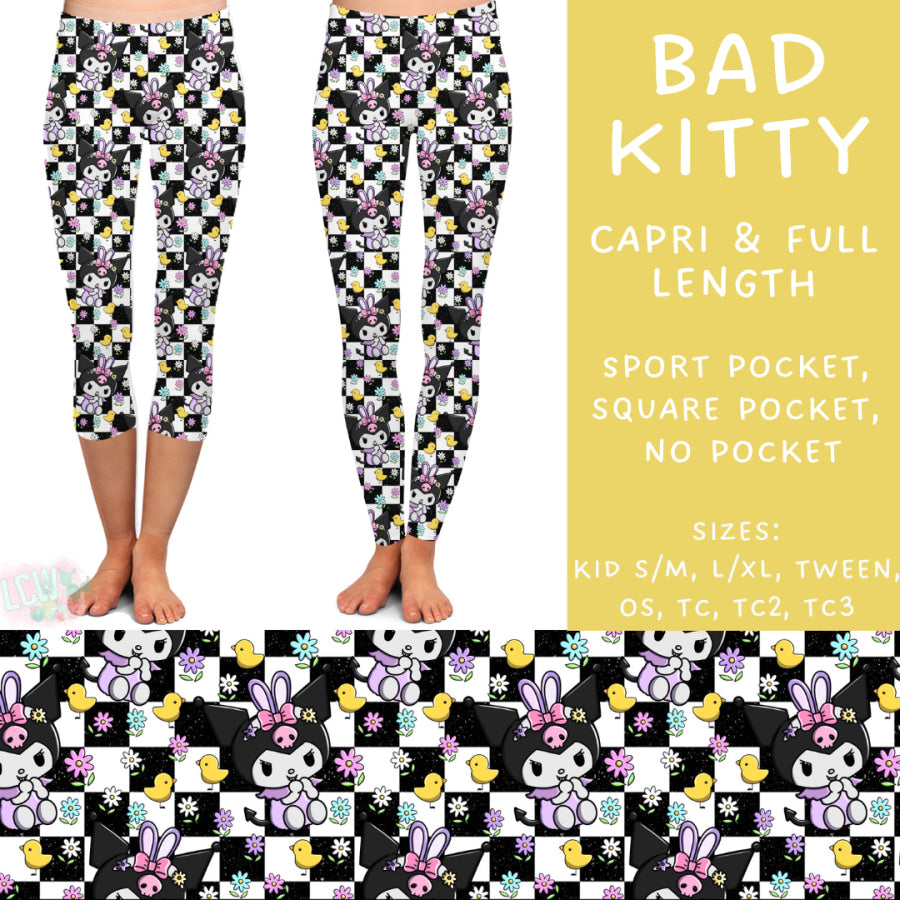 Preorder Custom Styles - Bad Kitty - Closes 10 Jan - ETA early Apr 2025 Leggings