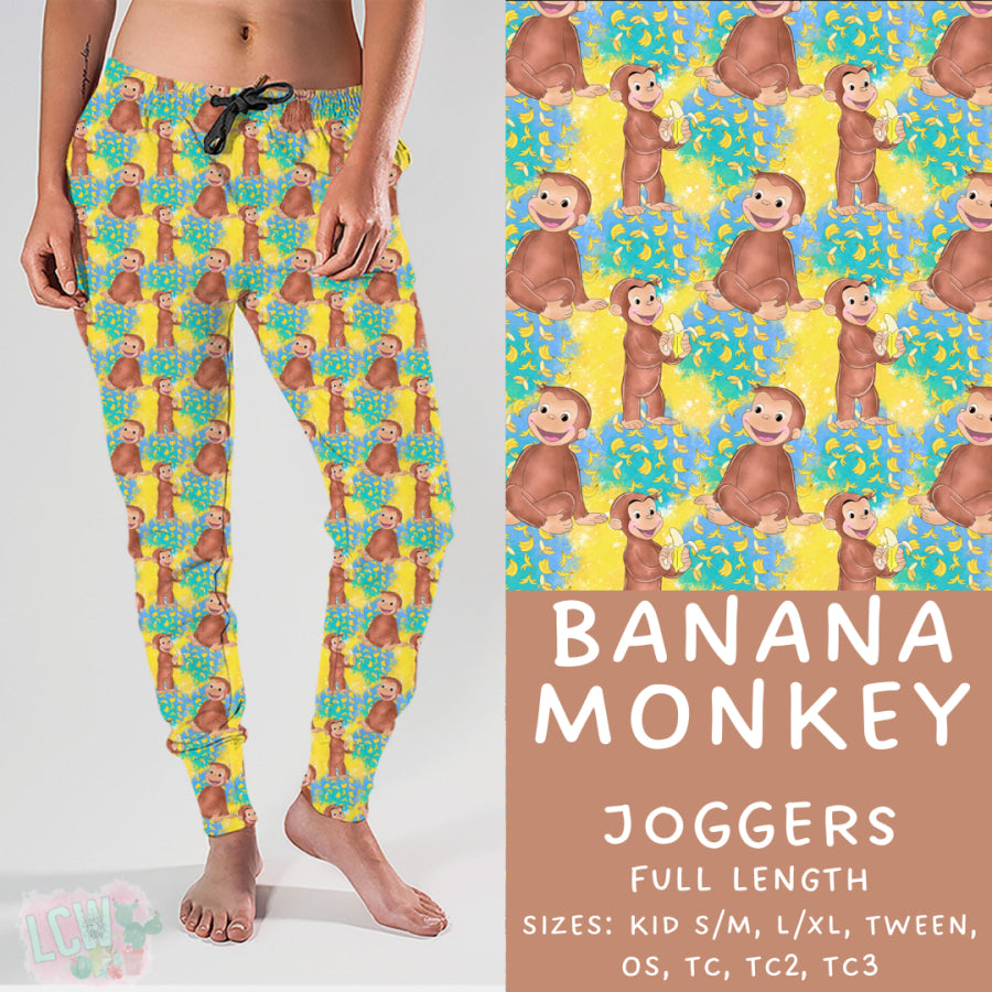 Preorder Custom Styles - Banana Monkey - Closes 21 Mar - ETA mid Jun 2025 Leggings