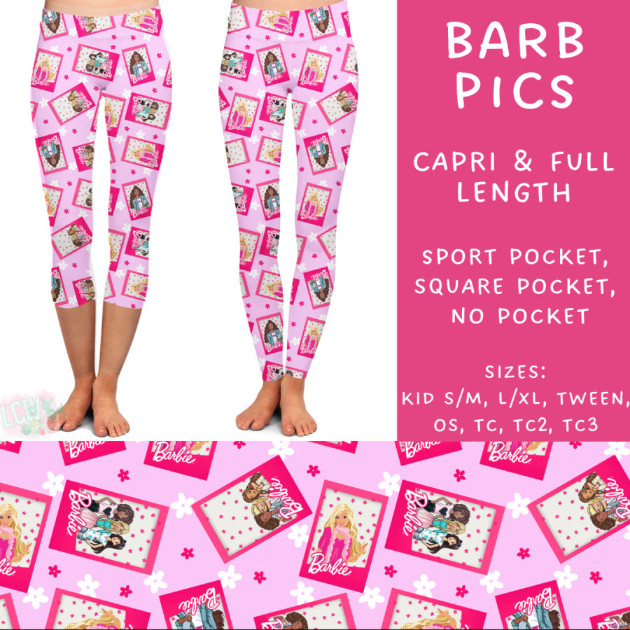 Preorder Custom Styles - Barb Pics - Closes 11 Oct - ETA late Dec 2024 Leggings