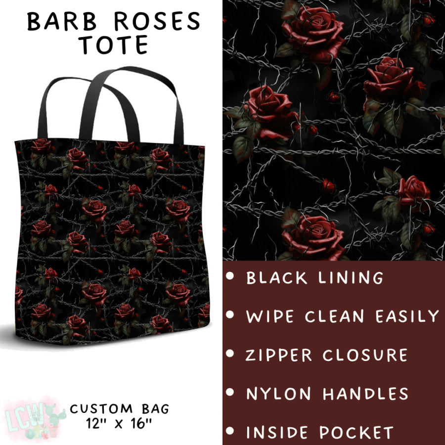 Preorder Custom Styles - Barb Roses - Closes 6 Dec - ETA late Feb 2025 Leggings