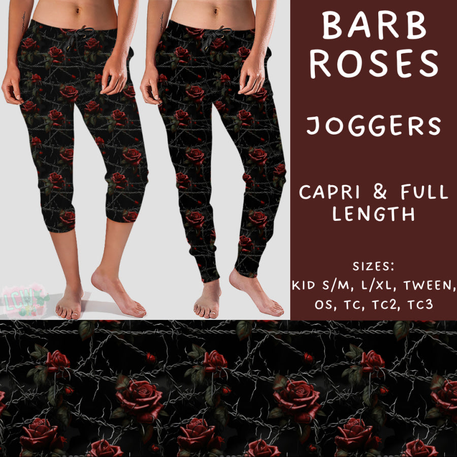 Preorder Custom Styles - Barb Roses - Closes 6 Dec - ETA late Feb 2025 Leggings