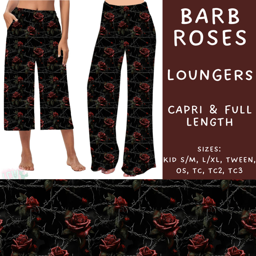 Preorder Custom Styles - Barb Roses - Closes 6 Dec - ETA late Feb 2025 Leggings