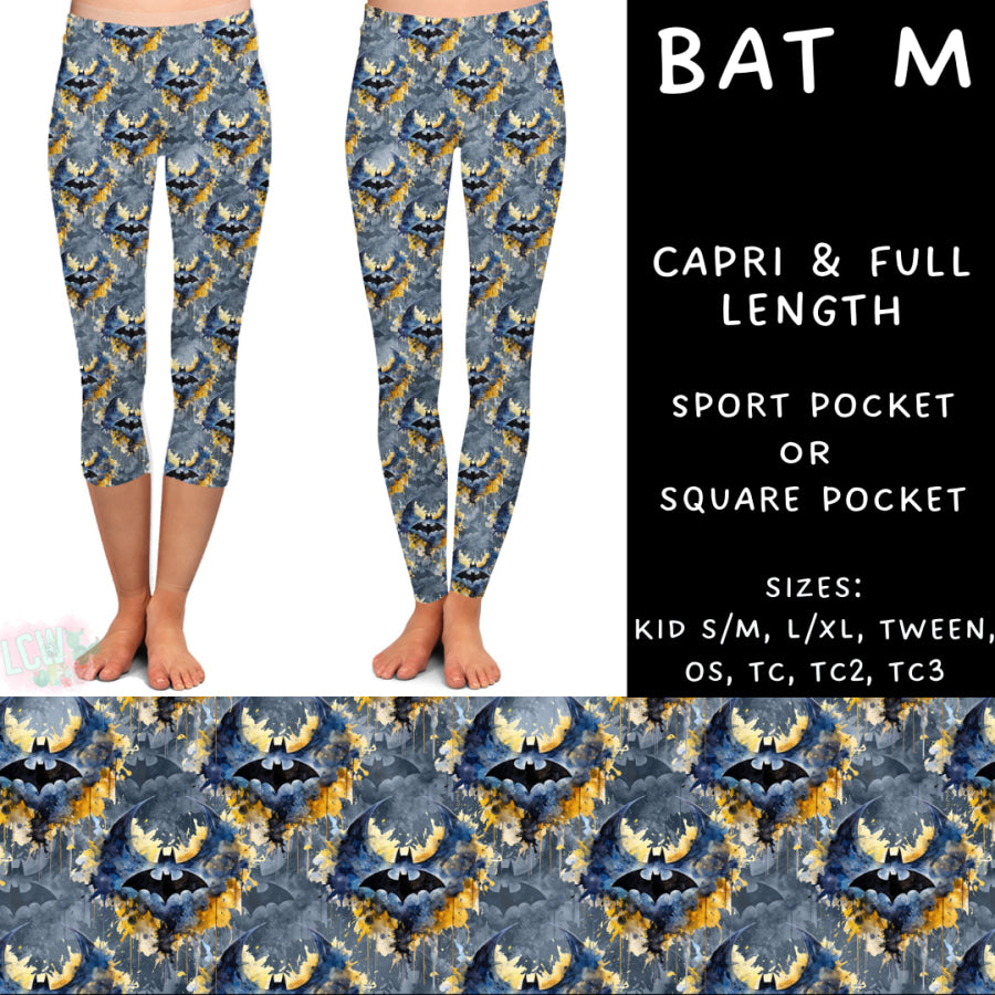 Preorder Custom Styles - Bat M - Closes 5 Mar - ETA late May 2025 Leggings