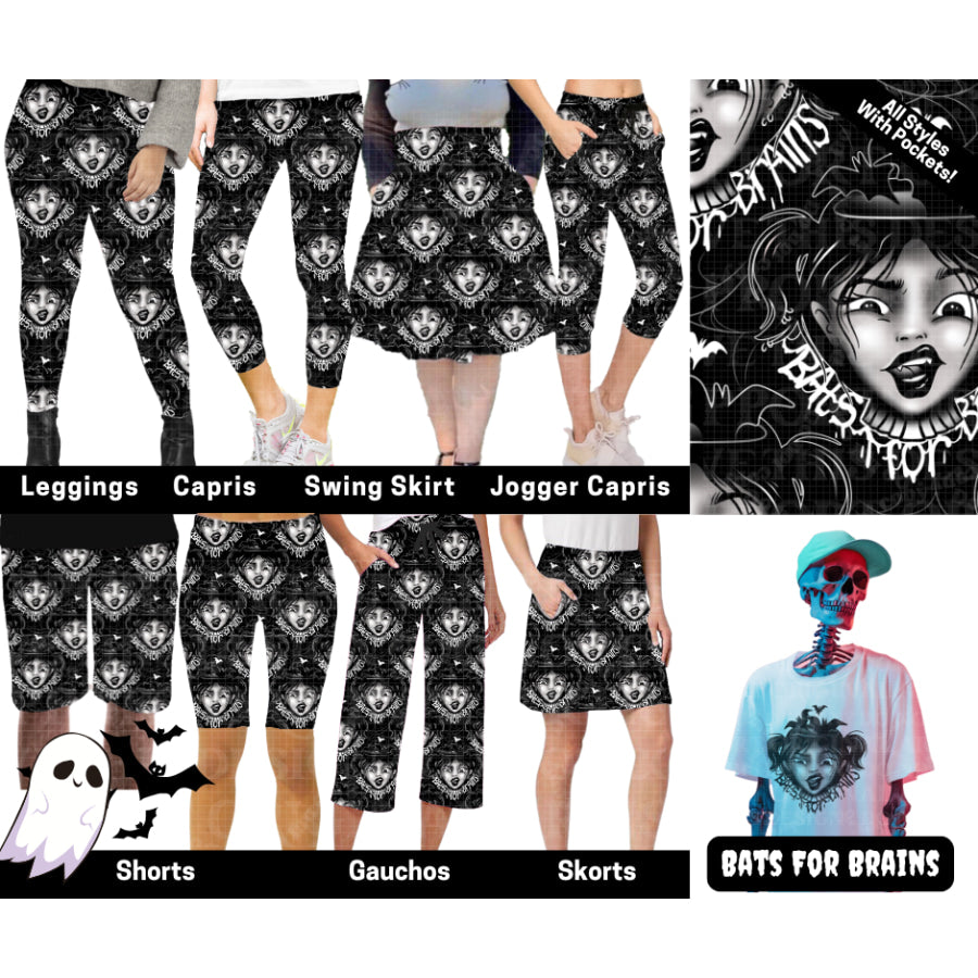Preorder Custom Styles - Bats For Brains - Closes 28 May - ETA late Sep 2025 Leggings