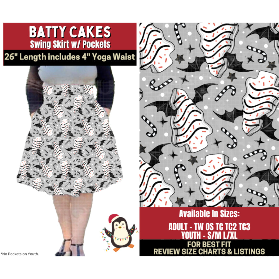 Preorder Custom Styles Batty Cakes Closes 4 Sep ETA early Jan 2026 Leggings
