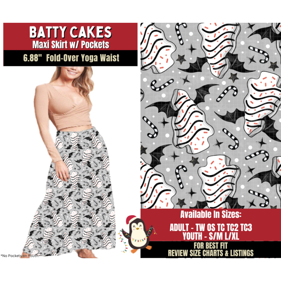 Preorder Custom Styles Batty Cakes Closes 4 Sep ETA early Jan 2026 Leggings