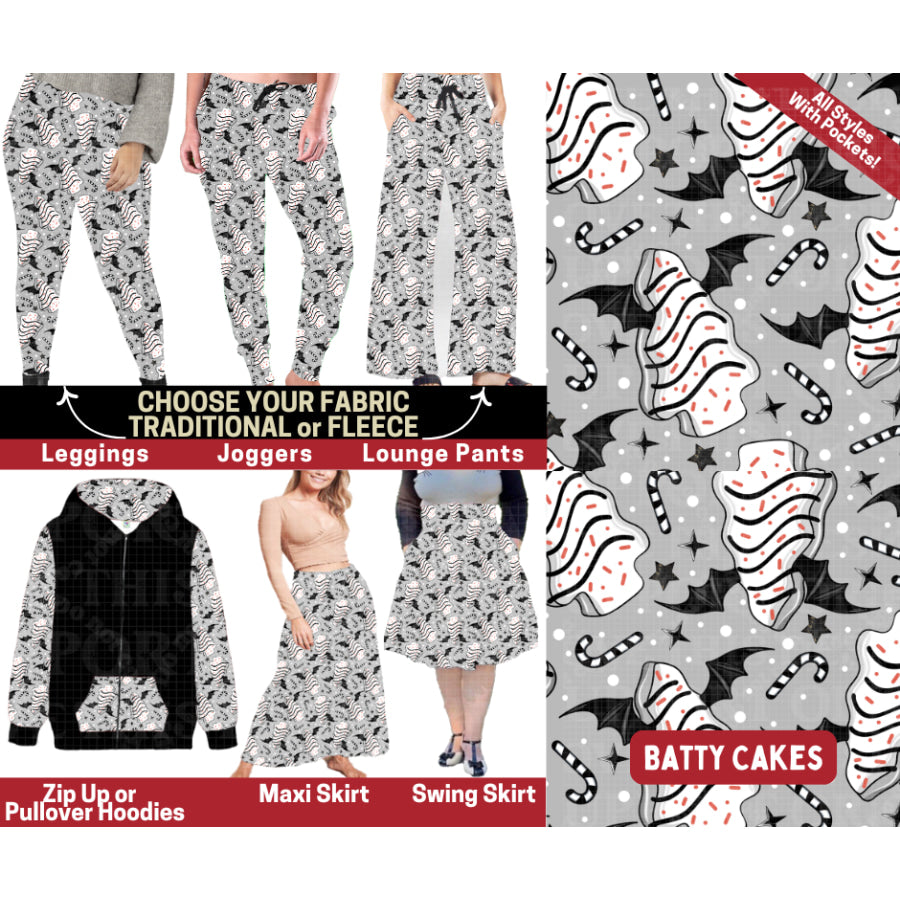 Preorder Custom Styles Batty Cakes Closes 4 Sep ETA early Jan 2026 Leggings