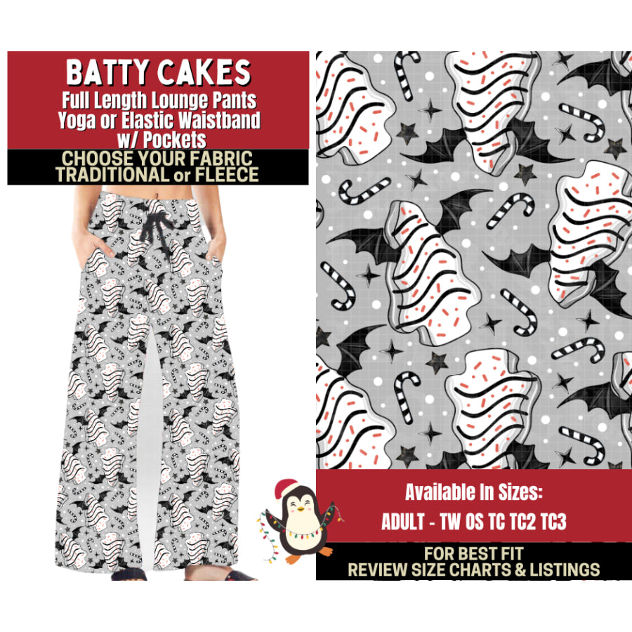 Preorder Custom Styles Batty Cakes Closes 4 Sep ETA early Jan 2026 Leggings