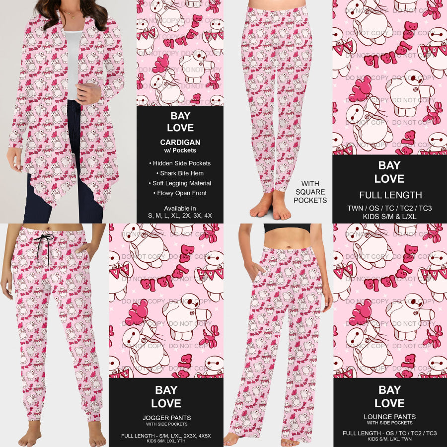 PREORDER Custom Styles - Bay Love - Closes 26 Nov - ETA early Feb 2025 Loungewear