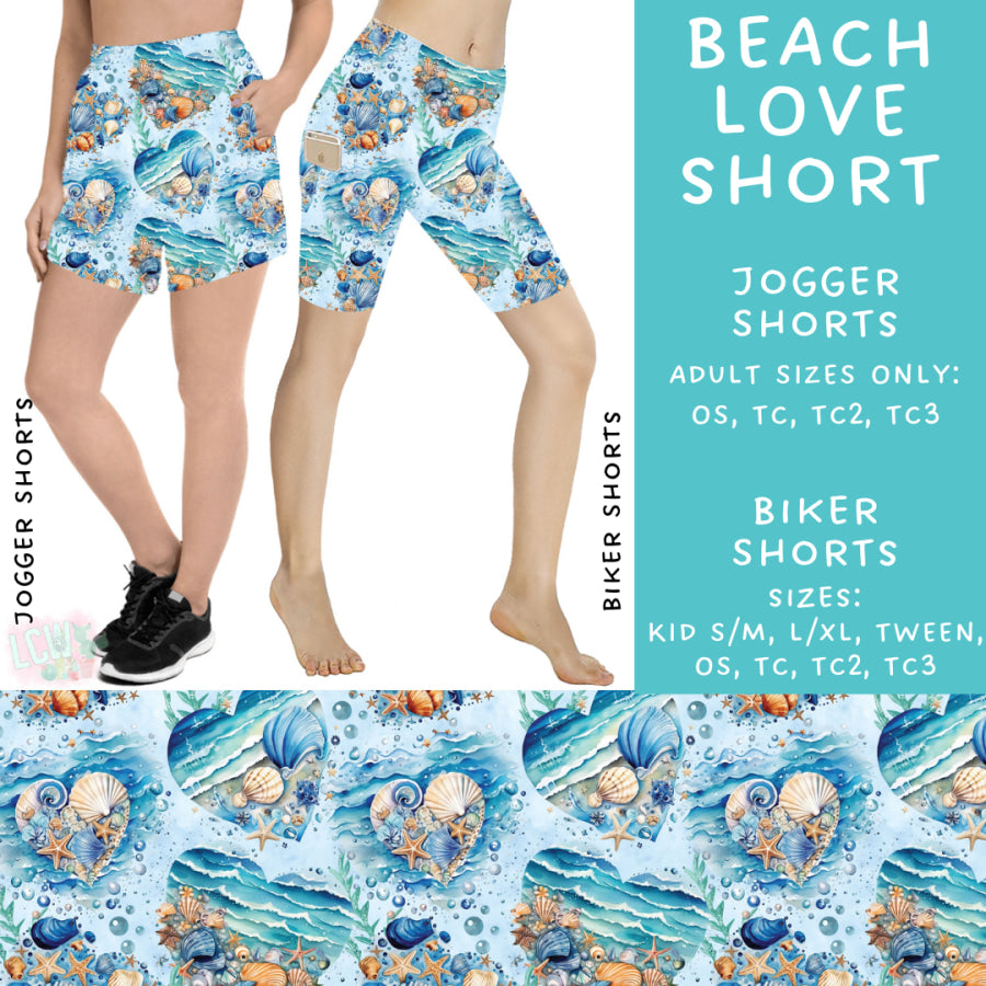 Preorder Custom Styles - Beach Love - Closes 20 Mar - ETA mid Jun 2025 Leggings