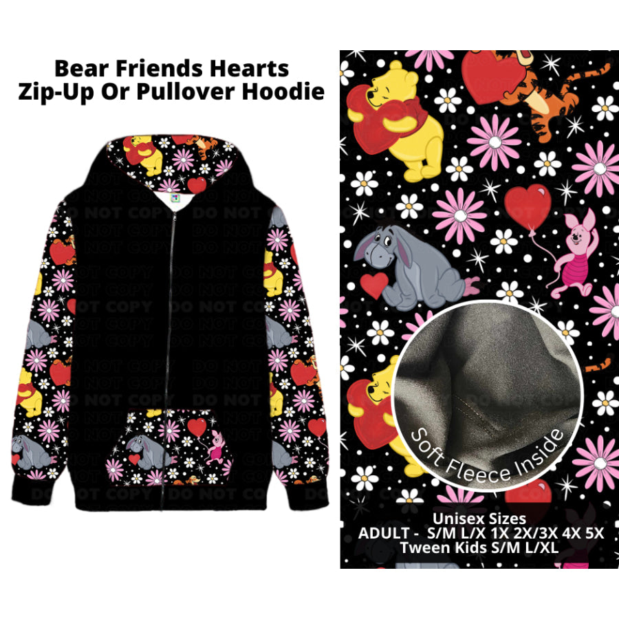 PREORDER Custom Styles - Bear Friends Hearts - Closes 28 Nov - ETA late Feb 2025 Leggings