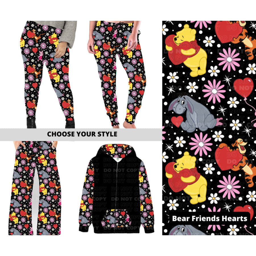 PREORDER Custom Styles - Bear Friends Hearts - Closes 28 Nov - ETA late Feb 2025 Leggings