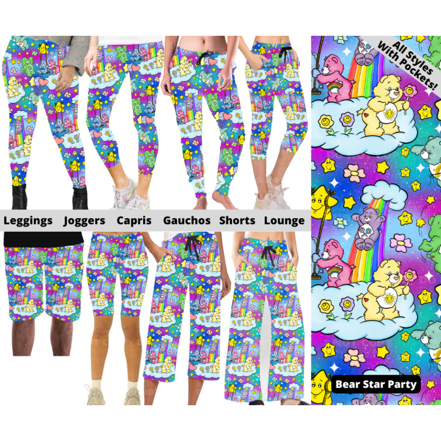 Preorder Custom Styles - Bear Star Party - Closes 2 Apr - ETA late Jul 2025 Leggings