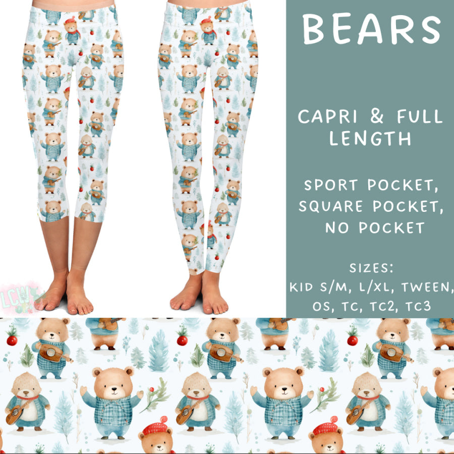 Preorder Custom Styles - Bears - Closes 22 Nov - ETA early Feb 2025 Leggings