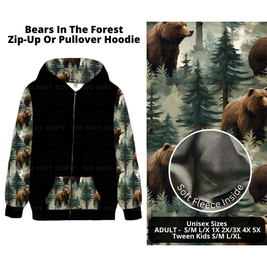 PREORDER Custom Styles - Bears In The Forest - Closes 27 Nov - ETA late Feb 2025 Leggings