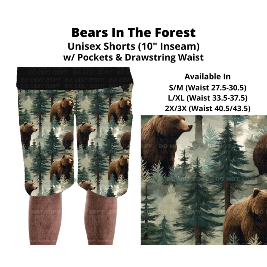 PREORDER Custom Styles - Bears In The Forest - Closes 27 Nov - ETA late Feb 2025 Leggings