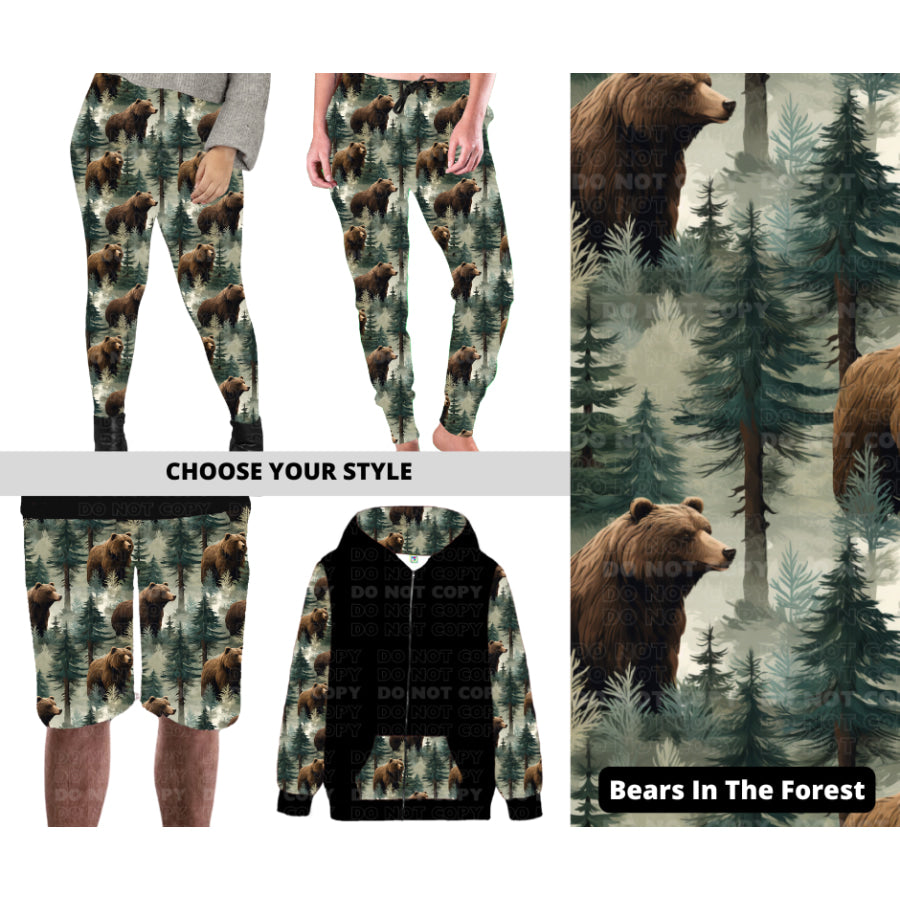 PREORDER Custom Styles - Bears In The Forest - Closes 27 Nov - ETA late Feb 2025 Leggings