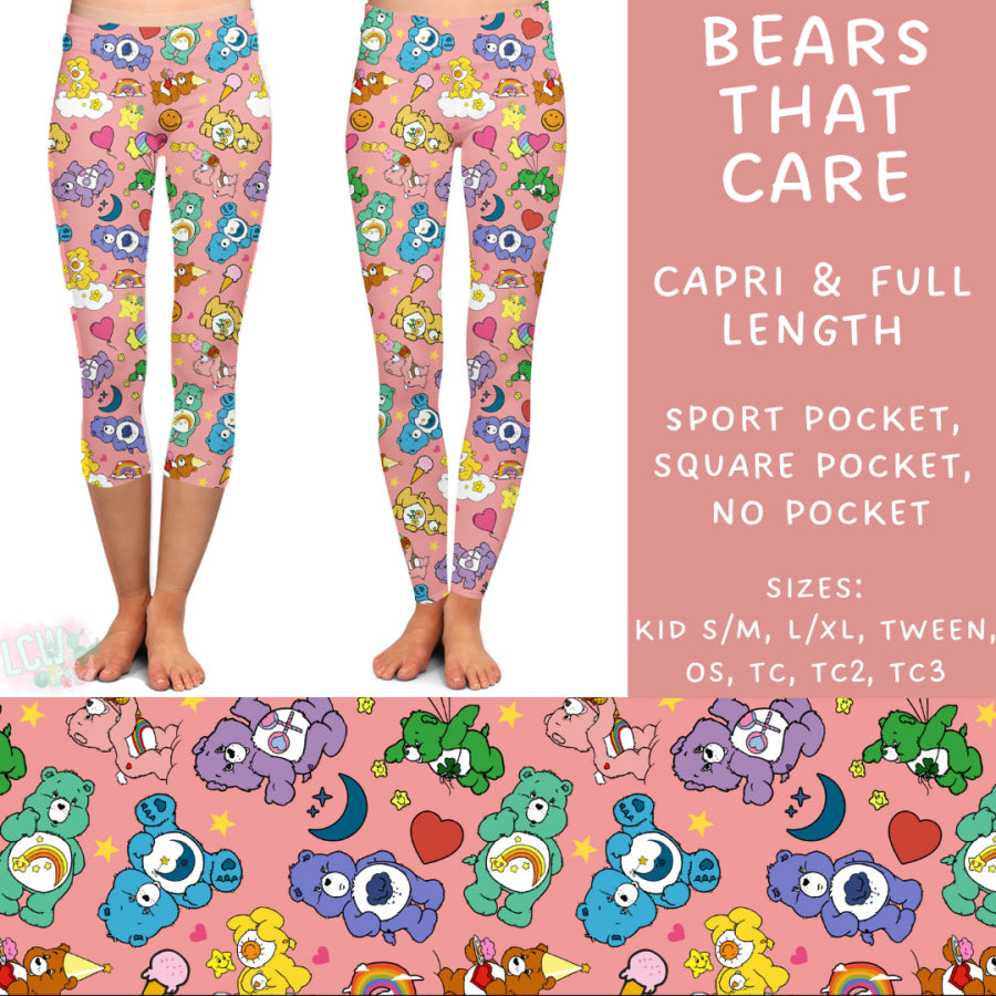 Preorder Custom Styles - Bears That Care - Closes 11 Oct - ETA late Dec 2024 Leggings