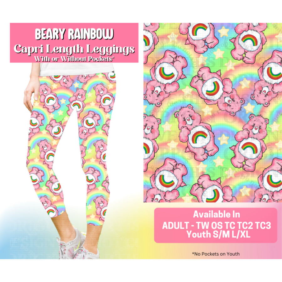 Preorder Custom Styles - Beary Rainbow - 23 May - ETA early Sep 2025 Leggings