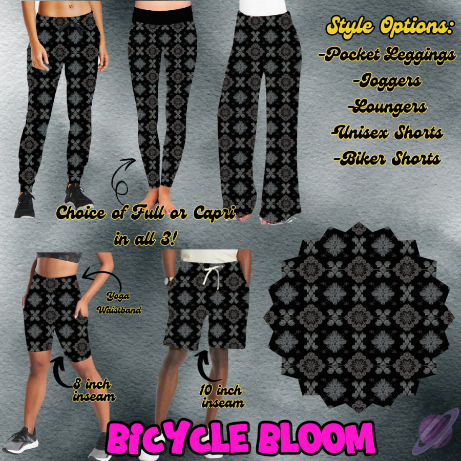 PREORDER Custom Styles - Bicycle Bloom - Closes 26 Jan - ETA late Apr 2025 Leggings