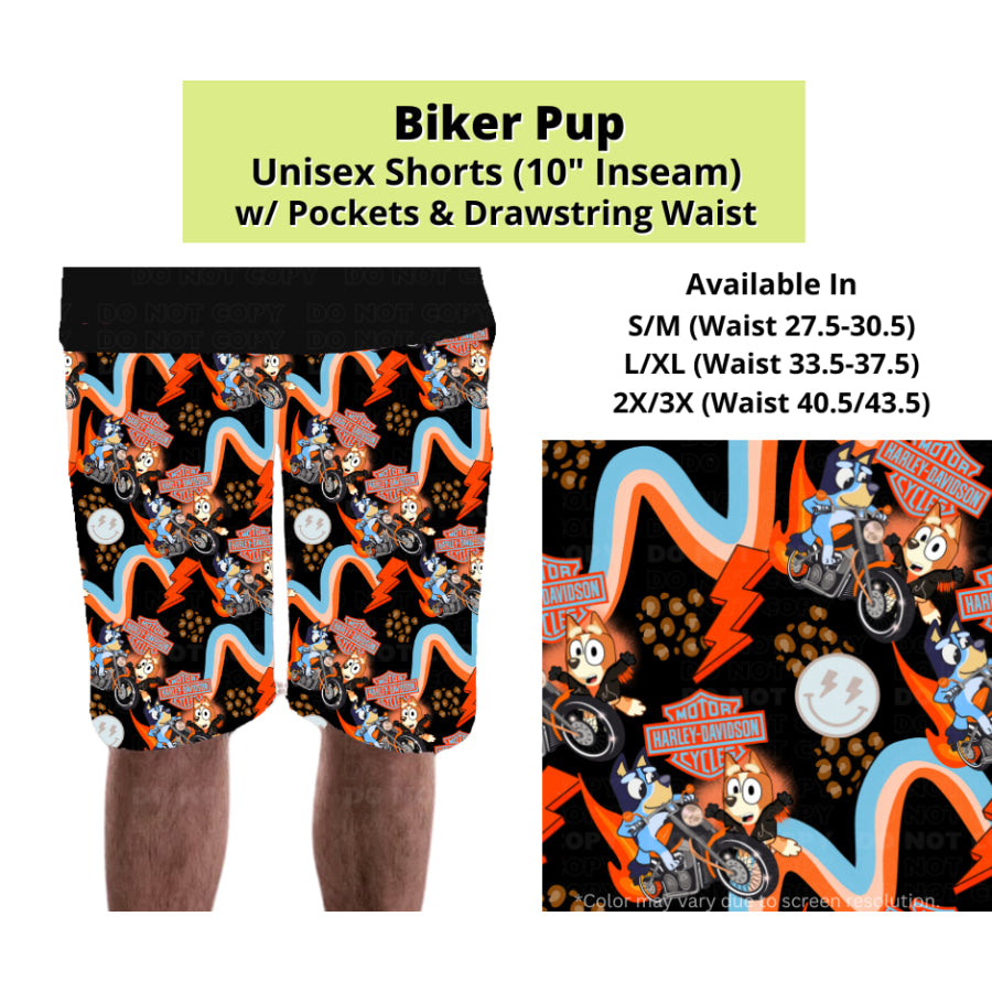 Preorder Custom Styles - Biker Pup - Closes 24 Mar - ETA late Jun 2025 Leggings