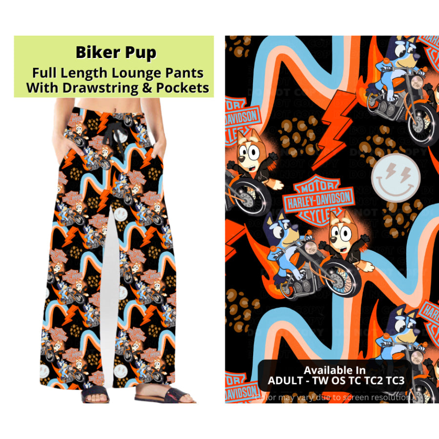 Preorder Custom Styles - Biker Pup - Closes 24 Mar - ETA late Jun 2025 Leggings